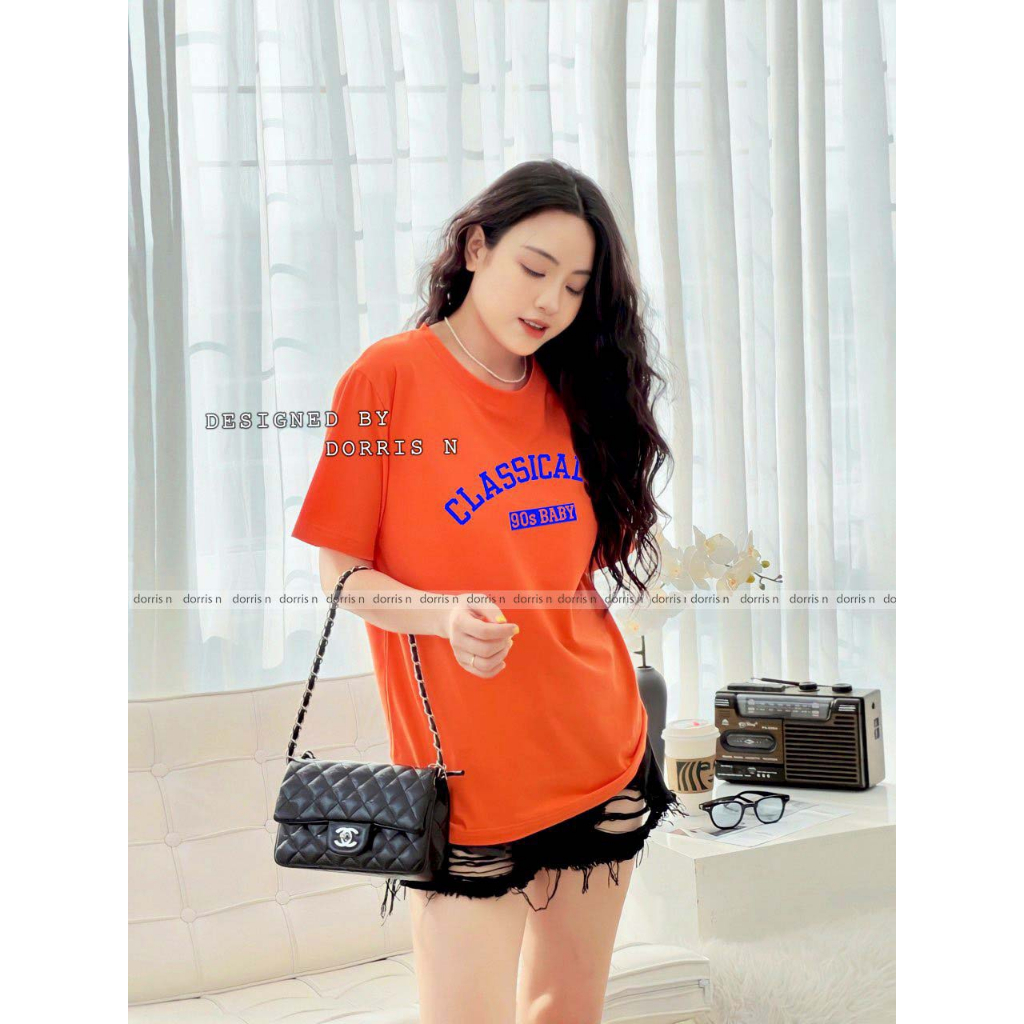 Áo phông thiết kế nhiều màu CLASSICALLY vải cotton 100% thoáng mát