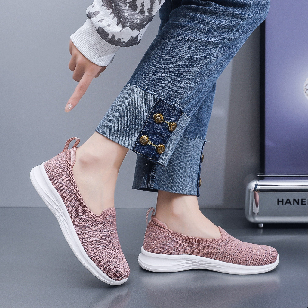 Giày Thể Thao Nữ Sợi Dệt Thoáng Khí Đế PHYLON Siêu nhẹ GLAS G2303