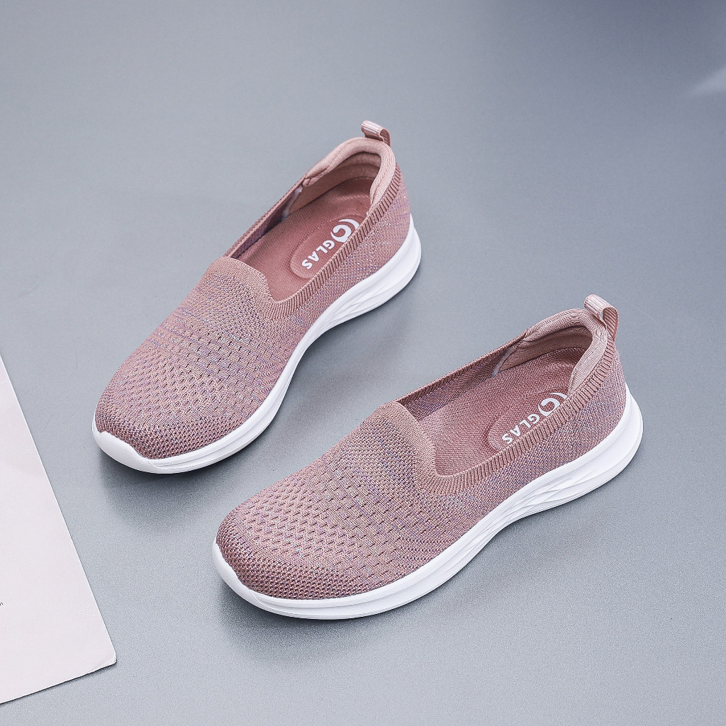 Giày Thể Thao Nữ Sợi Dệt Thoáng Khí Đế PHYLON Siêu nhẹ GLAS G2303