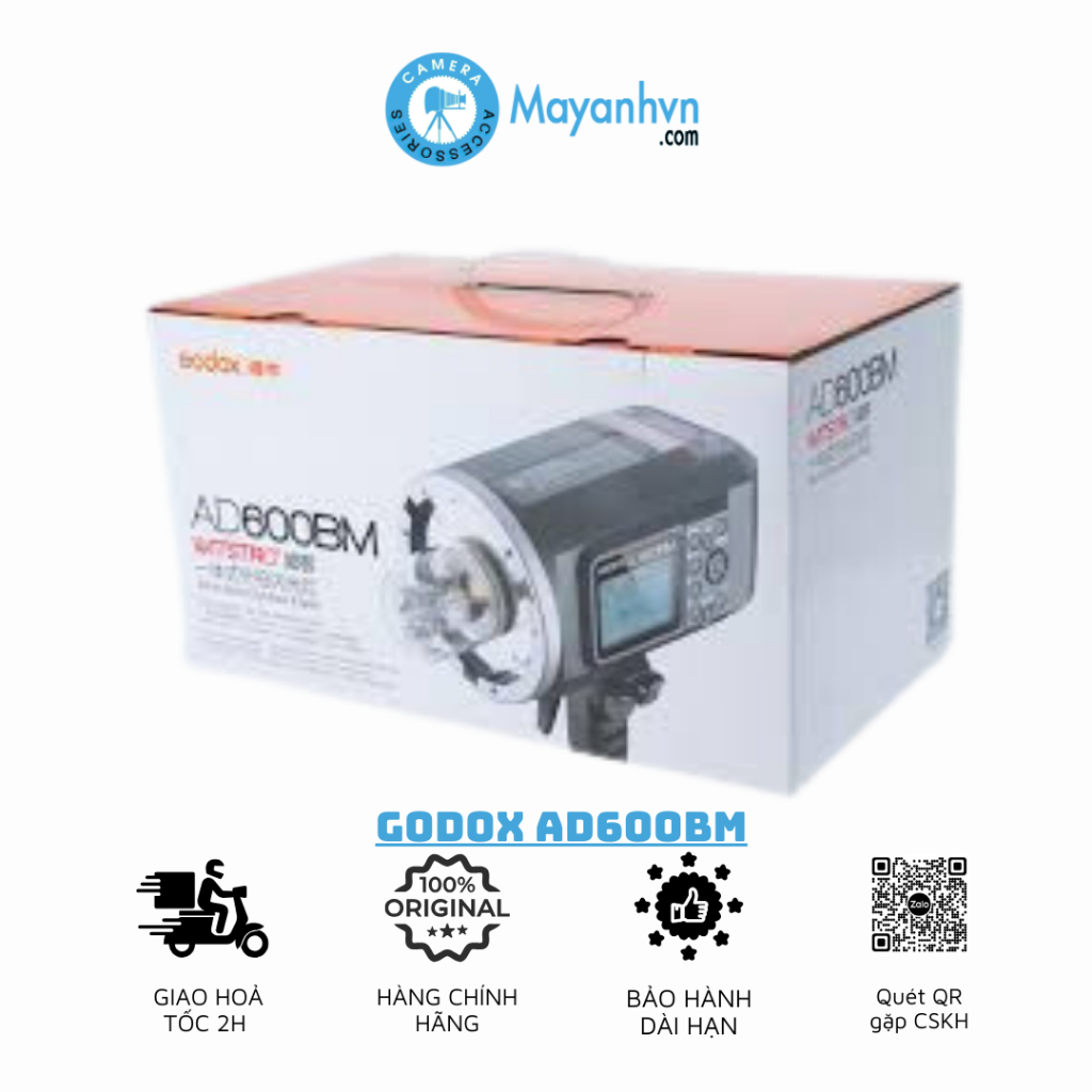 Đèn Chụp Ngoài Trời Có Pin Godox Witstro Ad600bm