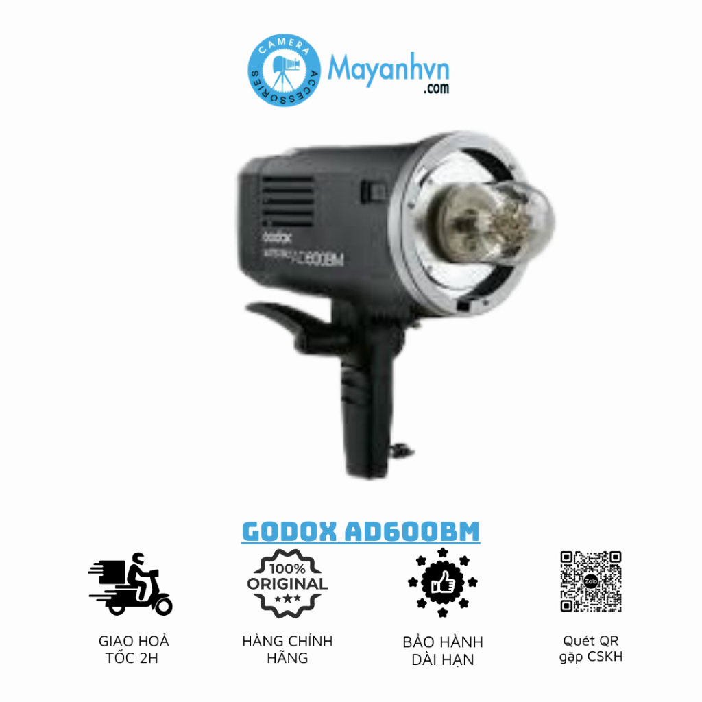 Đèn Chụp Ngoài Trời Có Pin Godox Witstro Ad600bm