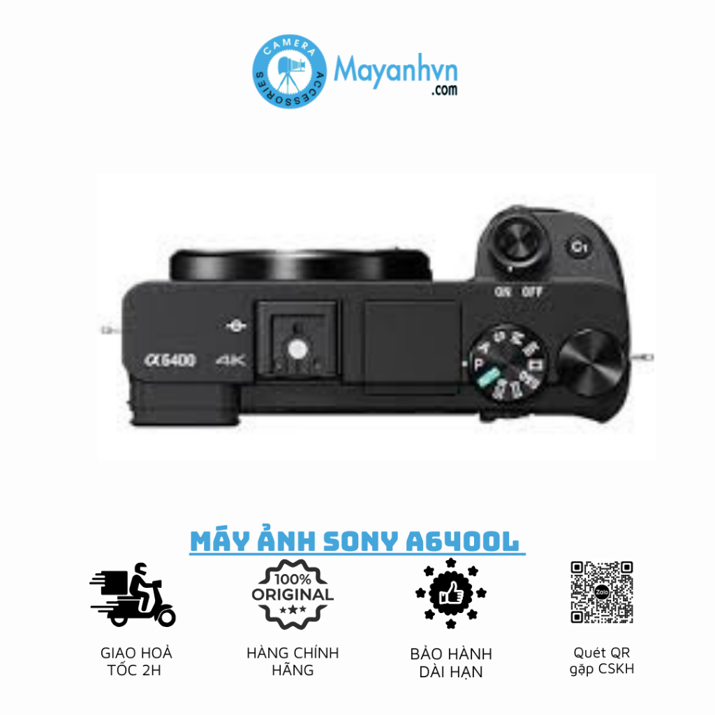 Máy Ảnh Sony A6400 + Lens 16-50mm
