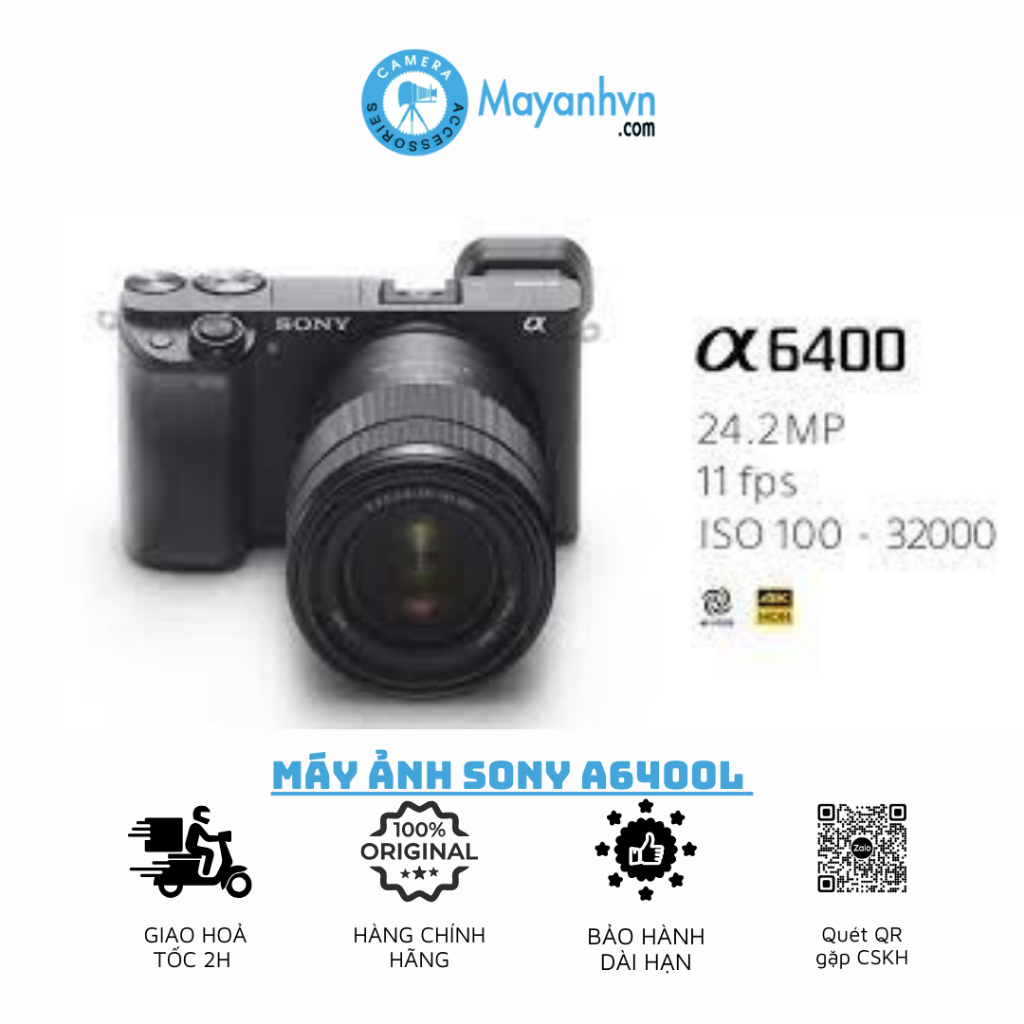 Máy Ảnh Sony Alpha A6400 Mới 100%