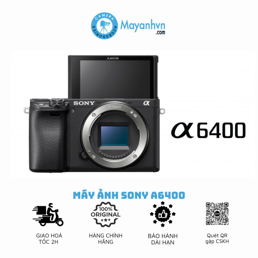 Máy Ảnh Sony Alpha A6400 Mới 100%