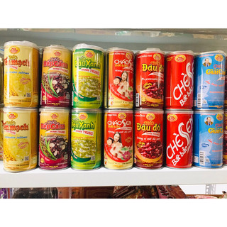 Cháo lon bát bảo, đậu xanh, đậu đỏ, nếp cẩm, yến mạch, ngô nếp, long nhãn, chè sen 365g