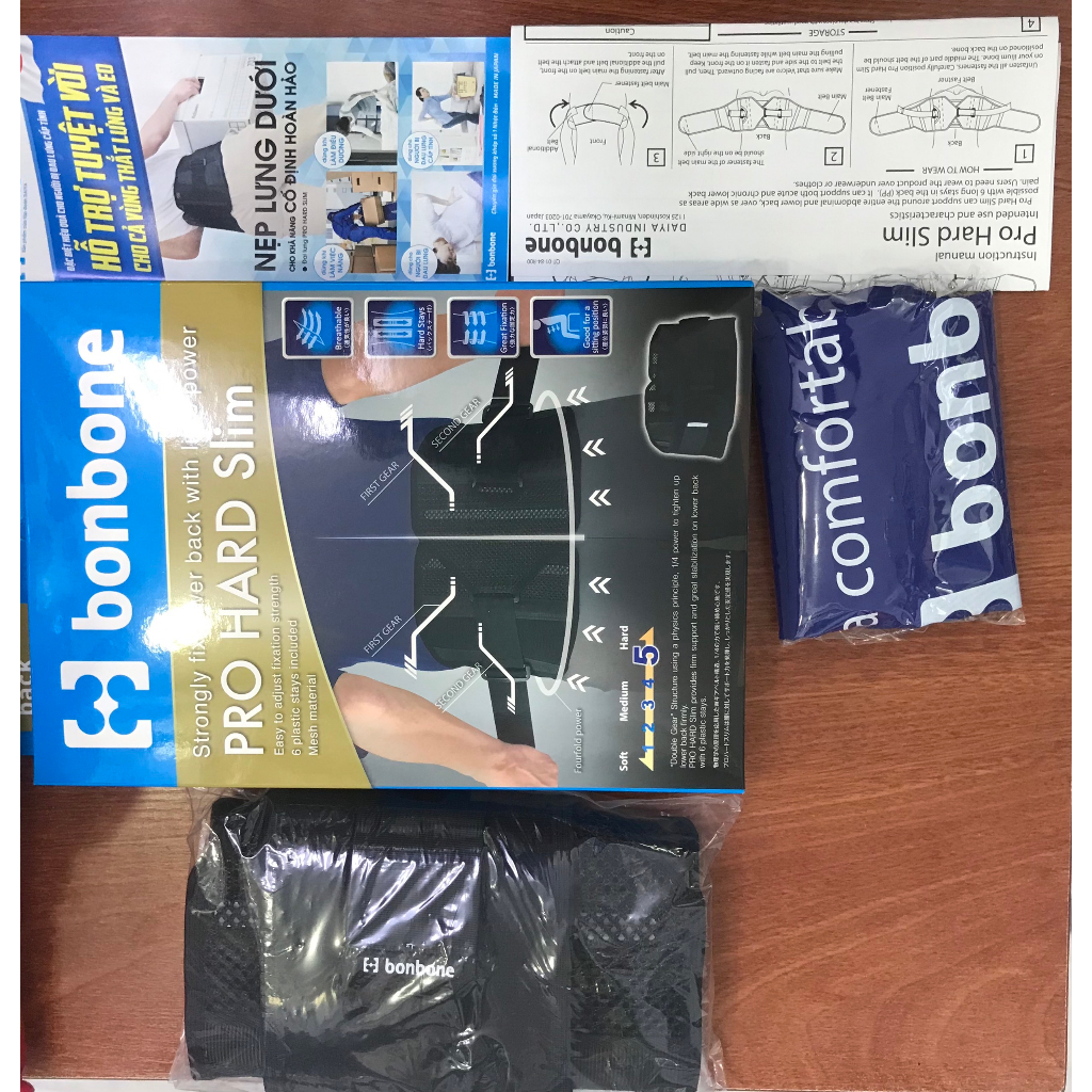 Đai Lưng Pro Hard Slim Bonbone Hỗ Trợ Cột Sống