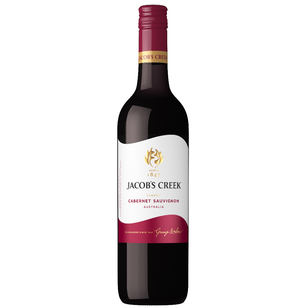 Combo 2 Chai Rượu Jacob's Creek Classic Carbernet Sauvignon Nồng Độ Alc 13.9% 750ml [Vang Đỏ] không kèm hộp