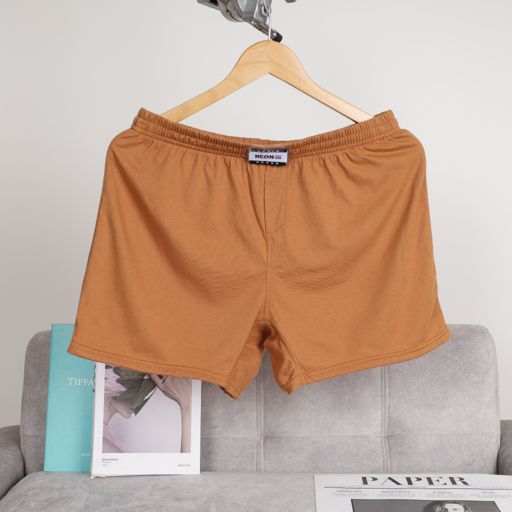 Combo 5 Quần Đùi Màu Trơn Thun Cotton Mát Mịn Mặc Nhà, Mặc Ngủ