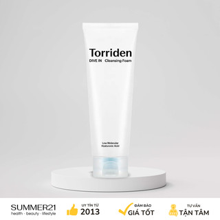 Sữa rửa mặt tạo bọt dịu nhẹ cho da torriden dive in cleansing foam 150ml