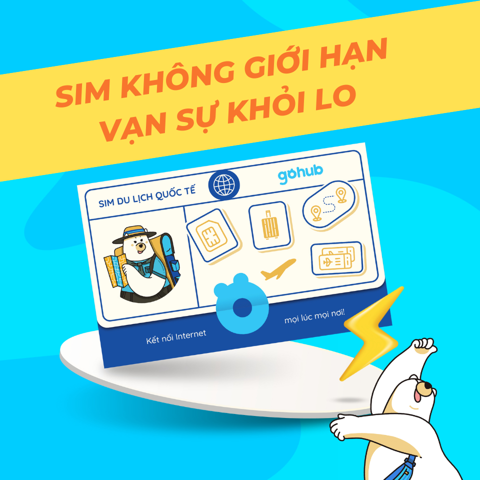 [GOHUB] SIM 4G du lịch Trung Quốc, Hong Kong, Macao - Gói theo ngày (5 - 15 ngày) - Tặng que chọc SIM