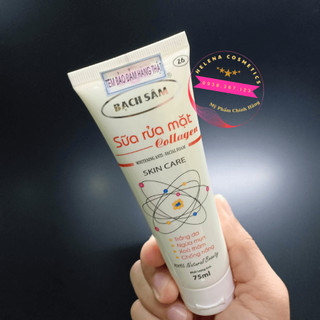 Sữa rửa mặt trắng da ngừa mụn xóa thâm chống nắng Collagen Bạch sâm 75ml