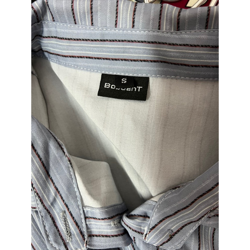 ÁO SƠ MI SỌC CHIẾT EO TAY DÀI KIỂU