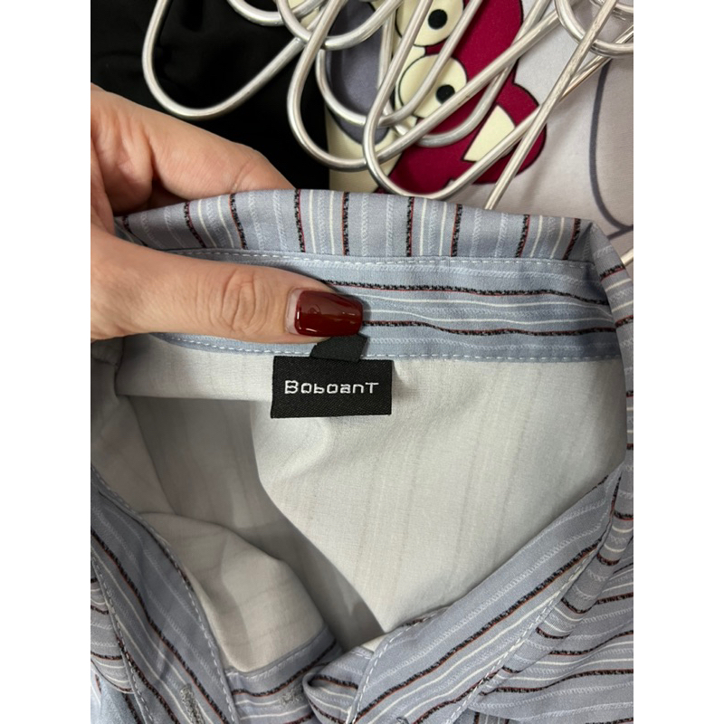 ÁO SƠ MI SỌC CHIẾT EO TAY DÀI KIỂU