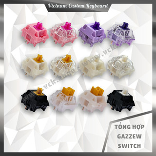 Gazzew Switch | U4Tx Black Gum Boba U4T U4 LT | Hiệu Năng Cao | Gateron Akko Cherry KTT | Dùng Cho Bàn Phím | VCK