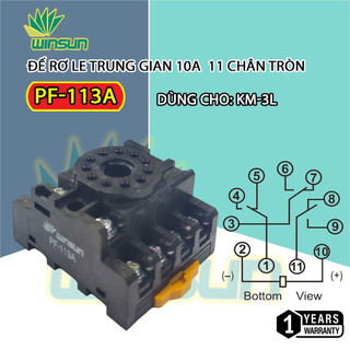 Đế relay dùng cho timer, rơ le thời gian Winsun