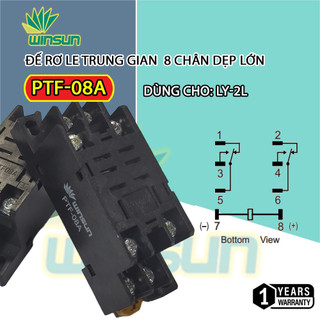 Đế relay dùng cho timer, rơ le thời gian Winsun
