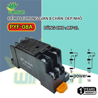 Đế relay dùng cho timer, rơ le thời gian Winsun