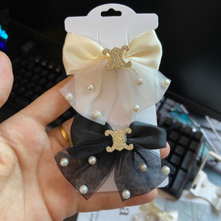 Set 2 Kẹp Tóc Mỏ Vịt Đính Charm Ngọc