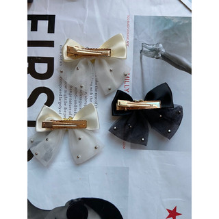 Set 2 Kẹp Tóc Mỏ Vịt Đính Charm Ngọc