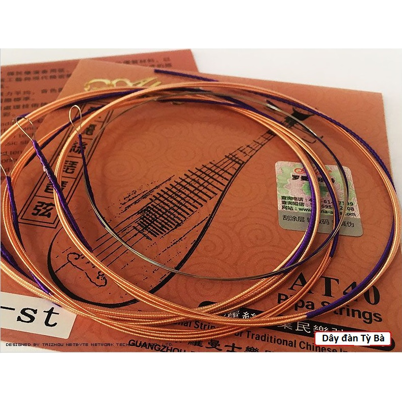 Bộ dây đàn tỳ bà- Pipa string chính hãng Alice AT40