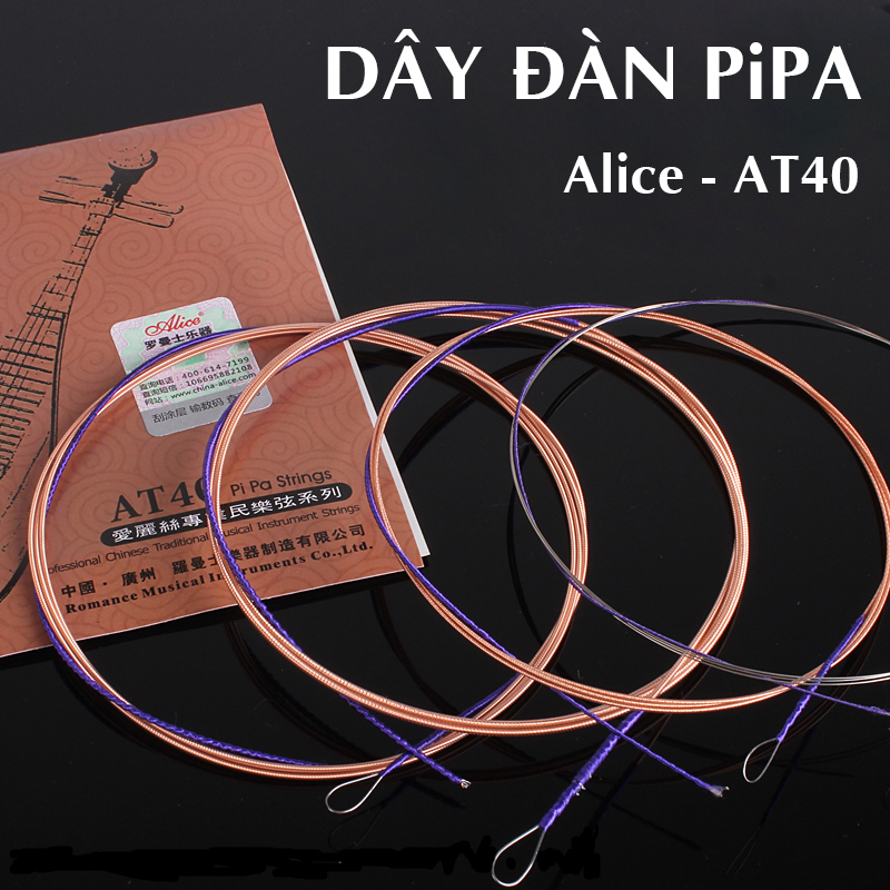 Bộ dây đàn tỳ bà- Pipa string chính hãng Alice AT40