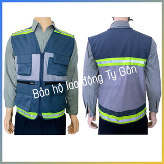 Áo ghi lê, áo khoác kỹ sư - Xanh bưu điện
