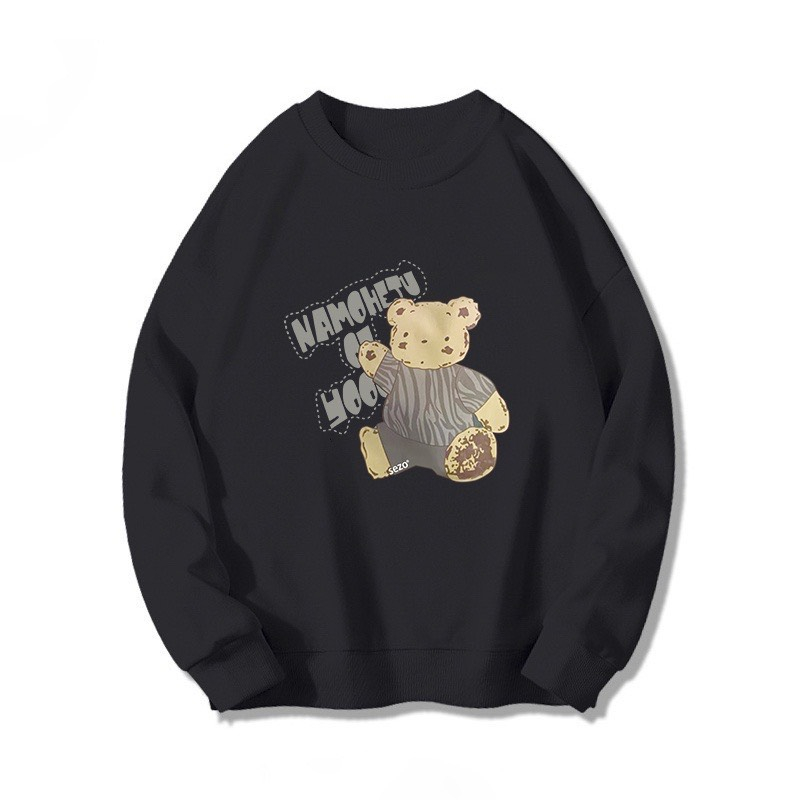 Áo sweater nỉ bông NAVY dài tay nam nữ mùa đông, nỉ cổ tròn dáng rộng thời trang Ulzzang Deliz Chou Chou