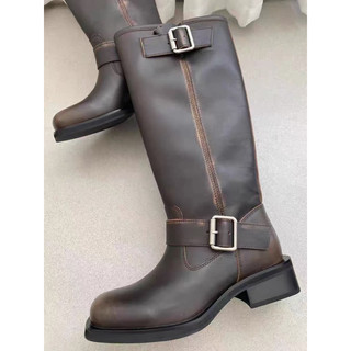 [OỎder ] Boot da cao cổ cài khoá