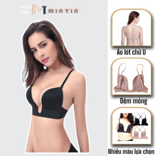  Áo Ngực Chữ U - Áo ngực nữ - bra chữ U mặc hở cổ khoét sâu  chuyên dụng mặc đầm khoét sâu Tặng dây trong hở lưng  