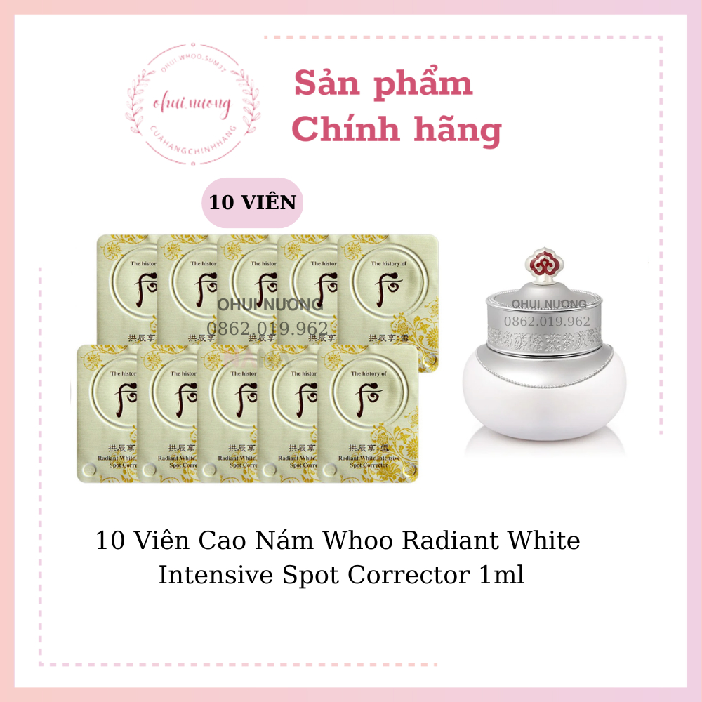 10 Viên Cao Nám Whoo Radiant White Intensive Spot Corrector 1ml_OHUINUONG