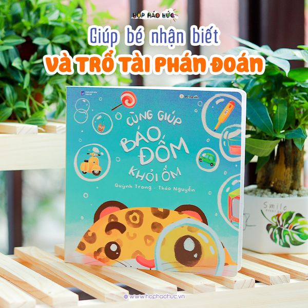 Sách - Cùng Giúp Báo Đốm Khỏi Ốm cho bé 0 - 3 tuổi Hộp Háo Hức