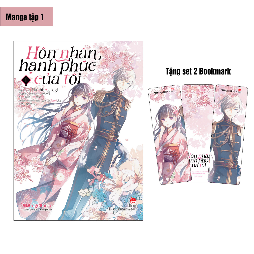 Sách Hôn nhân hạnh phúc của tôi - Lẻ tập 1 2 3 - Light Novel + Truyện tranh - Wingsbooks - NXB Kim Đồng
