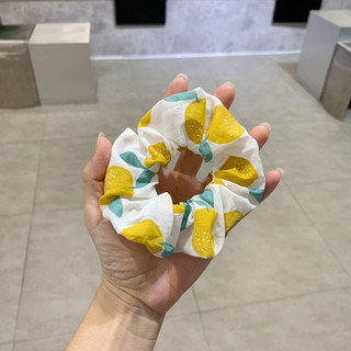 Dây cột tóc Scrunchies vải đũi mềm mại