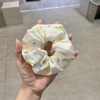 Dây cột tóc Scrunchies vải đũi mềm mại