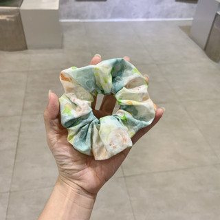 Dây cột tóc Scrunchies vải đũi mềm mại