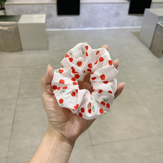 Dây cột tóc Scrunchies vải đũi mềm mại