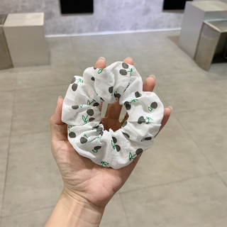 Dây cột tóc Scrunchies vải đũi mềm mại