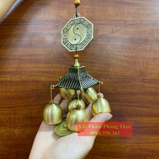 Chuông Gió 6 Quả Chuông Đồng Phong Thuỷ