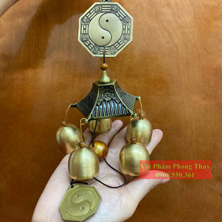 Chuông Gió 5 Quả Chuông Đồng Phong Thuỷ