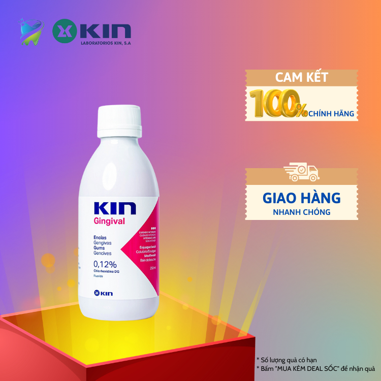 NƯỚC SÚC MIỆNG NGỪA VIÊM NƯỚU, NHA CHU, HÔI MIỆNG - Kin Ginggival 250ml