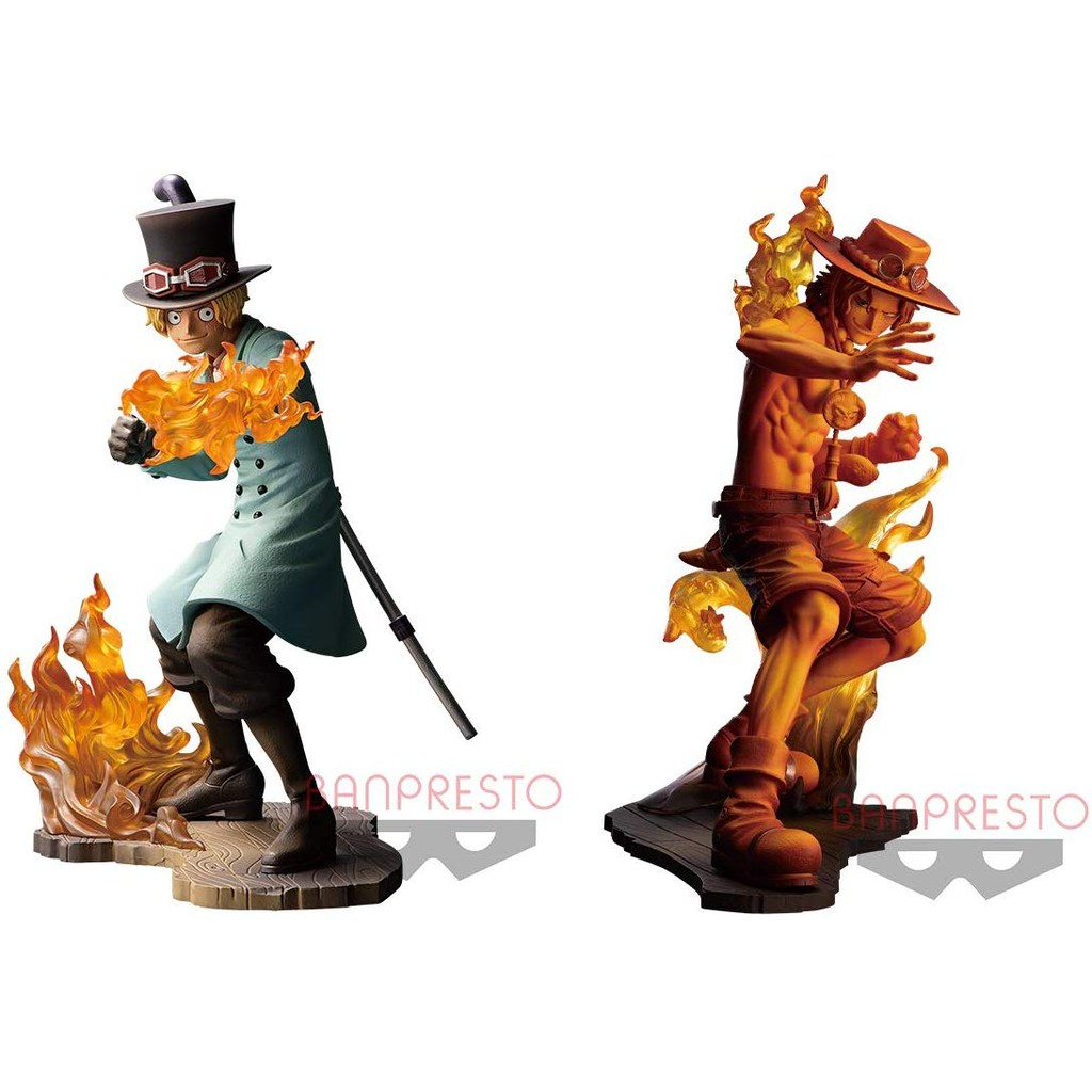 Mô hình One Piece chính hãng - Portgas D. Ace và Sabo - DX Brotherhood III ver Stampede