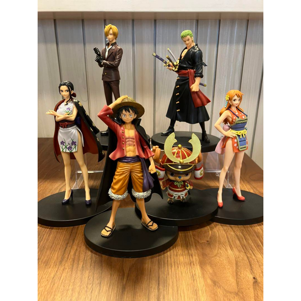 Mô hình One Piece chính hãng - Team Mũ Rơm - Wano Country ver DXF and The Shukko