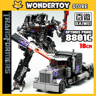 Mô hình Transformers Optimus Prime 8801C Robot Biến Hình Xe Container 18cm - Hãng Baiwei