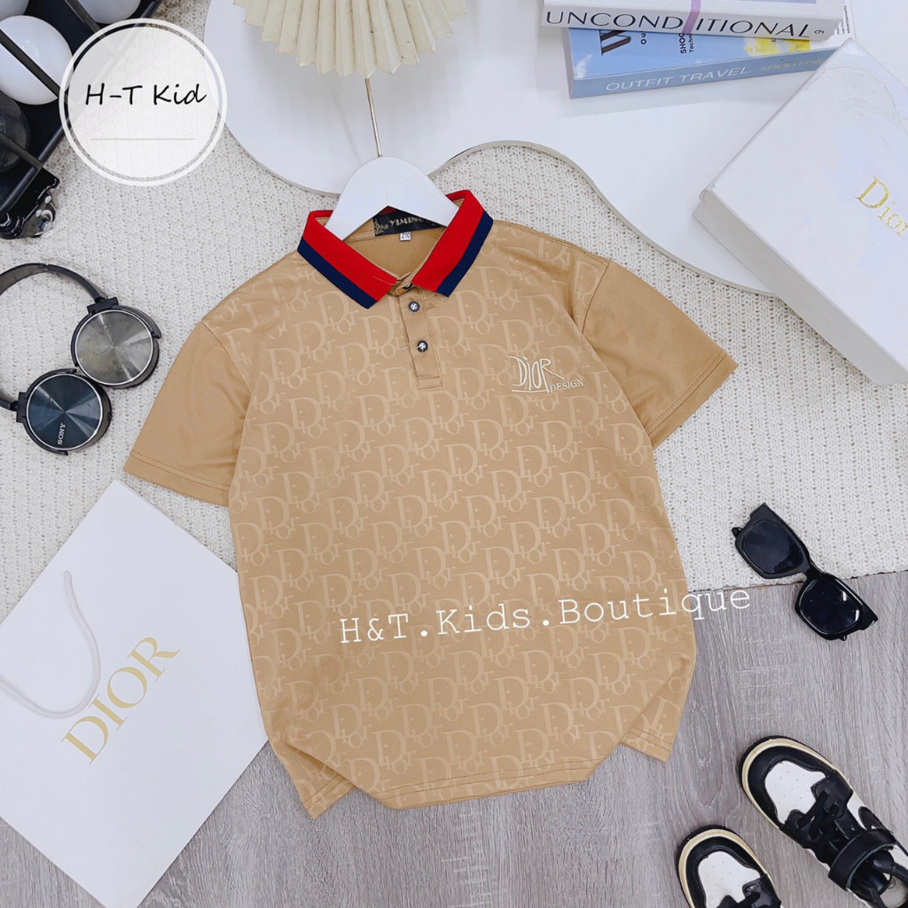 Áo polo bé trai size đại hàn quốc cao cấp 18-50kg, áo phông có cổ bé trai đi học đi chơi