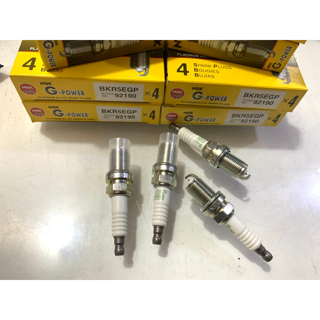 Bộ 4 Cái Bugi Đánh Lửa Xe MAZDA 323, 626, Premacy, Mazda 3 đời 2003-2013...Hàng NGK Nhật Bản Loại Xịn Chân Bạch Kim.