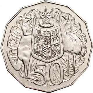 Đồng xu 50 cents của úc 1967 - 2020