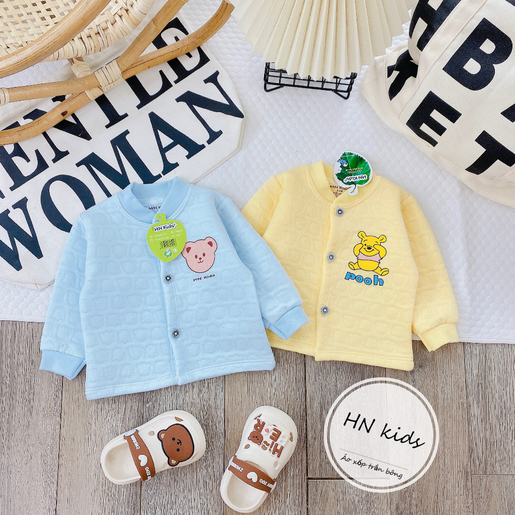 Áo khoác cho bé choàng xốp thu đông HN kids