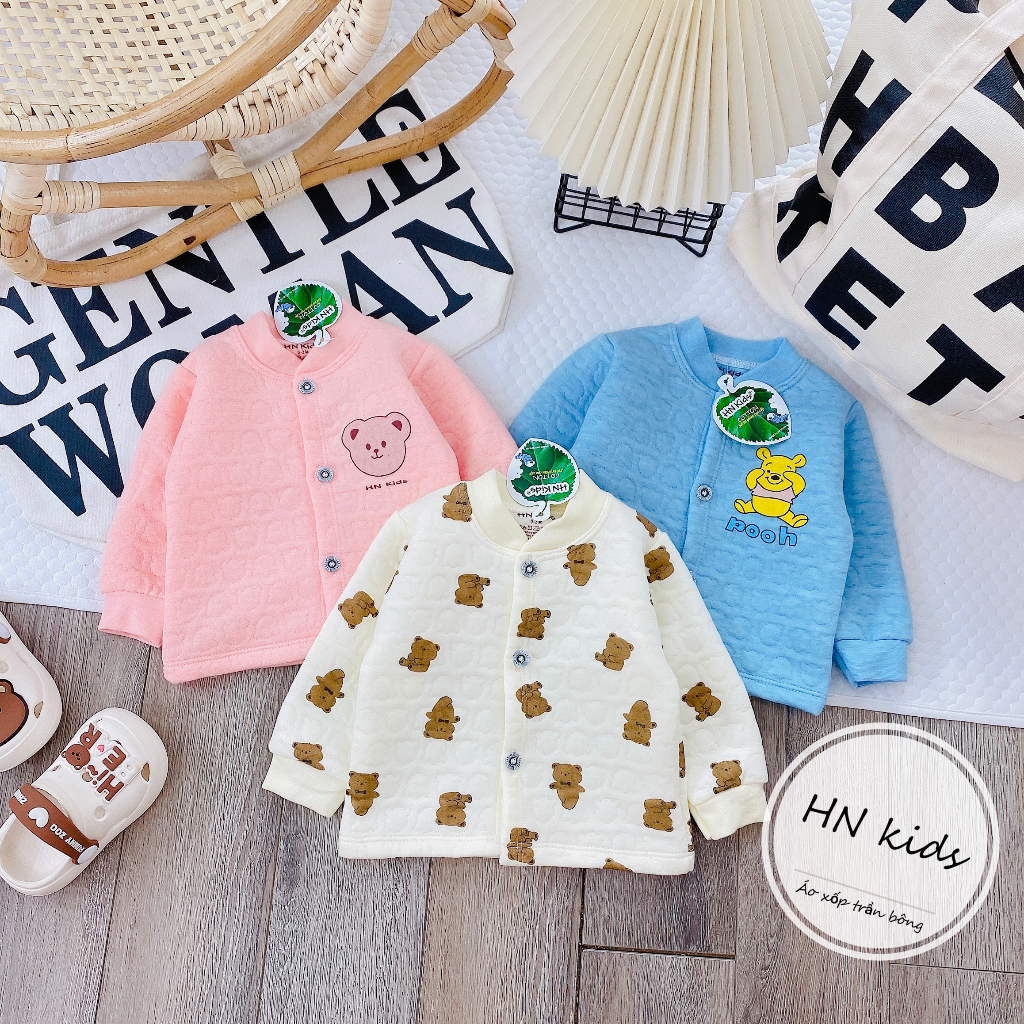 Áo khoác cho bé choàng xốp thu đông HN kids