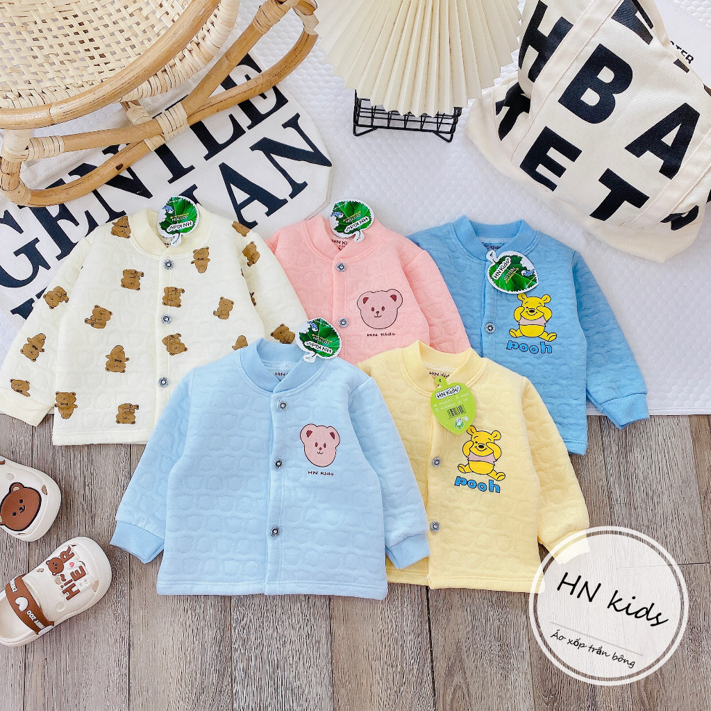 Áo khoác cho bé choàng xốp thu đông HN kids