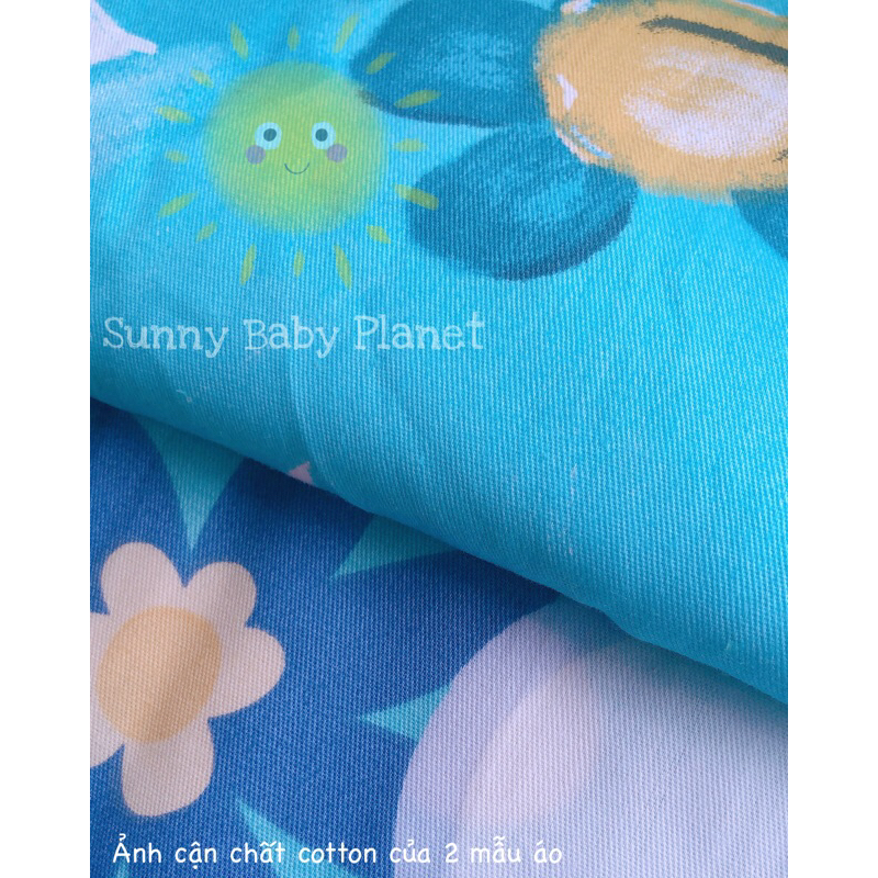 Váy bé gái Sunny váy thiết kế váy cotton cổ Peter Pan xinh xắn
